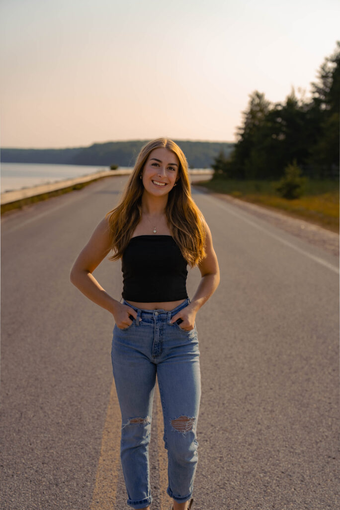 Creative street portrait of a young girl by Austin photographer Abby Irvine