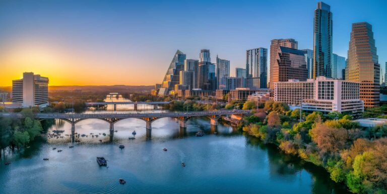 Golden hour photo captured in Austin, Texas by photographer Abby Irvine